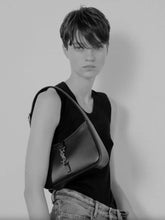 Saint Laurent Le 5 à 7 Hobo Bag in Black Smooth Leather