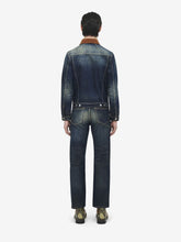 Alexander McQueen Denim Trucker Jacket in Washed Blue