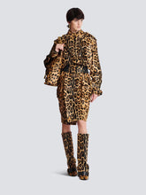 Balmain Leopard Ponyskin-Style Leather Bomber Jacket