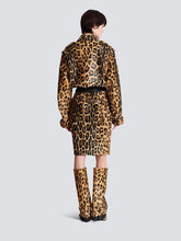Balmain Leopard Ponyskin-Style Leather Bomber Jacket