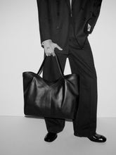 Y Large Tote in Black Leather