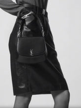 Saint Laurent Mini Voltaire Top Handle Bag in Strong Moss Leather