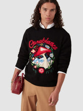 Casablanca Black Cotton Embroidered Mushroom Jumper