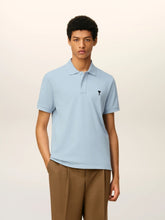 Ami Paris Sky Blue Cotton Ami de Coeur Polo Shirt