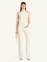 Courrèges Natural Beige Ellipse Mockneck Sleeveless Top