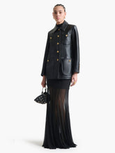 Altuzarra Black Lambskin Leni Coat