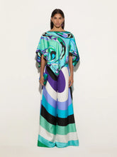 Pucci Iride Print Silk Wide-Leg Trousers