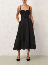 Zimmermann Black Hypnotic Lace Trim Gown