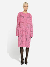 Dolce & Gabbana Pink Floral Lace Cordonetto Coat
