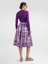 Dolce & Gabbana Majolica-Print Silk Twill Skirt