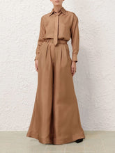 Zimmermann Biscuit Relaxed Tie Shirt