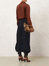 Zimmermann Tan Hypnotic Satin Shirt