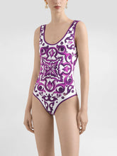 Dolce & Gabbana Majolica-Print One-Piece Swimsuit