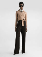 Dolce & Gabbana Beige Cashmere Wrap Cardigan