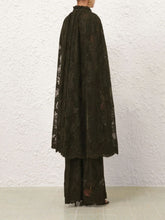 Zimmermann Olive Green Memento Lace Cape