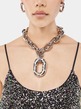 Rabanne Silver XL Link Rhinestone Necklace