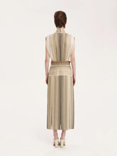Zeus+Dione Khaki Beige Silk Therion Midi Dress