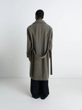 Lemaire Dark Khaki Wool Alpaca Soft Coat