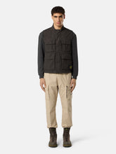 Stone Island Lead Grey Canvas Utility Vest