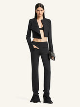 Courrèges Black Polywool Bootcut Trousers