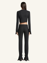 Courrèges Black Polywool Bootcut Trousers