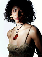 Julietta Jamie Resin Amber Cord Choker