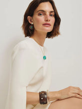 Lizzie Fortunato Cara Cuff in Dotted Acacia Wood