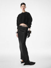 Tom Ford Black Sculptural Double-Face Wool Cashmere Sweatshirt