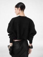 Tom Ford Black Sculptural Double-Face Wool Cashmere Sweatshirt