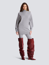 Balmain Grey Eco-Cashmere Jumper Dress