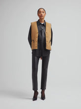 Blazé Milano Tatoosh Camel Gliss Reversible Shearling Gilet