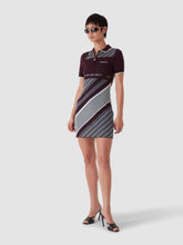 Casablanca Burgundy Tennis Polo Mini Dress