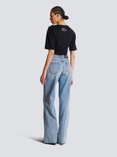 Balmain Blue Straight-Leg Faded Denim Jeans