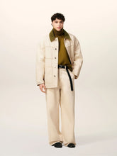 Ami Paris Off-White Padded Worker Jacket