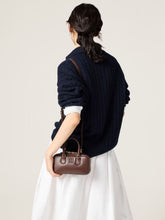 Miu Miu Briarwood Brown Arcadie Leather Mini Bag