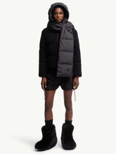 Moncler Black Hooded Down Scarf