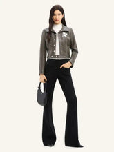 Courrèges Camouflage Green Reedition Vinyl Jacket