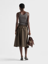 Prada Camouflage Green Technical Circle Skirt