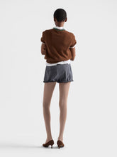 Prada Anthracite Gray Grisaille Wool Shorts