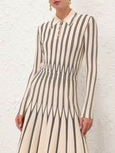 Zimmermann Cream Rebellion Striped Polo