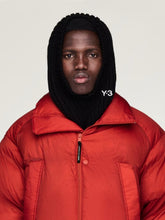 Y-3 Black Ribbed Knit Hood