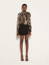 Pucci Black Wool Mini Skirt