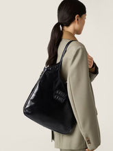 Miu Miu Black Leather Ivy Tote Bag