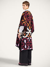 La DoubleJ Multicolour Burgundy Wool Maiolika Robe