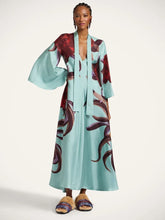 La DoubleJ Light Blue Peony Magnifico Dress