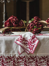 Borgo Delle Tovaglie Venaria Linen Napkin in Ivory and In My Heart
