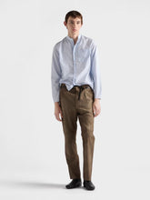 Prada Astro Blue Cotton Mandarin Shirt