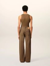 Ami Paris Hazelnut Cotton Wide-Leg Jeans