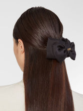 Fendi Black Silk Bow Hair Clip