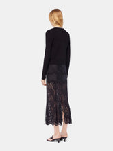 Rabanne Black Lace Midi Skirt